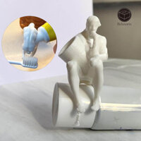 Relaxorox Kem Đánh Răng Bóp Quirky 3D In Hình Nhà Tư Tưởng Phong Cách Rộng Tương Thích Độc Đáo Bắt Buộc Đồ Chơi Máy Bóp Kem Đánh Răng