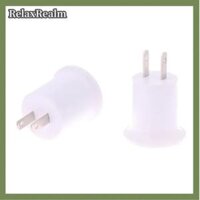 RelaxRealm 1PC Mỹ Châu Âu cắm E27 Đèn LED bóng đèn cơ sở E27 để EU chúng tôi Cắm Giữ đèn chuyển đổi ổ cắm Adapter trắng ánh sáng ổ cắm