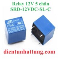 RELAY 12V SRD-12VDC-SL-C 5 CHÂN, RELAY CÁCH LY 250V-10A