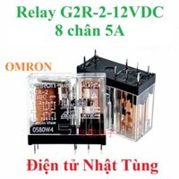 RELAY OMRON G2R-2-12VDC 8 CHÂN 5A, RƠ LE TRUNG GIAN