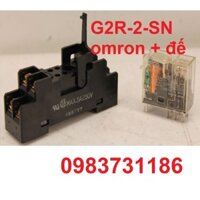 Relay trung gian G2R-2-SN omron ( Gồm cả Đế )
