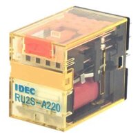 Relay trung gian RU2S series, Idec RU2S-A220, 8 chân dẹp, có đèn, 10A/220V AC