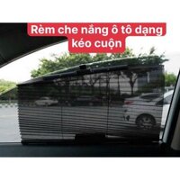 Rèm Che Chắn Nắng Ô Tô Cuộn Gọn Gàng Che Nắng Cách Nhiệt Cuốn Tự Động Móc Gài Lên Mép Kính
