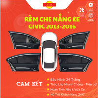 Rèm Che Nắng Loại 1 Chính Hãng Mr Ô Tô ,Thiết Kế Cho Xe Honda Civic 2013-2016  Bảo Hành 24 Tháng