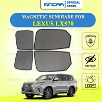 Rèm che nắng nam châm cho xe Lexus LX 570, bộ 4 tấm cho 4 cửa, hàng loại 1 cao cấp nhất, vừa khít kính