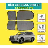 Rèm che nắng nam châm cho xe Lexus LX 570, bộ 4 tấm cho 4 cửa, hàng loại 1 cao cấp nhất