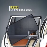 Rèm che nắng nam châm ĐỨC PHONG loại 1, chuẩn thiết kế theo xe LEXUS LX 570 2007-2015 chống tia UV 2 lớp ngăn chặn bụi