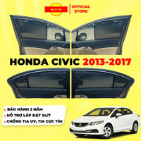 Rèm Che Nắng Xe HONDA CIVIC 2013-2017 Loại 1 MR Ô.TÔ Chống Tia UV, Tia Cực Tím  Bảo Hành 2 Năm [ Tặng Khăn Lông Cừu ]
