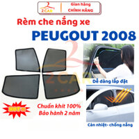 Rèm che nắng xe Peugeot 2008, có hút nam châm cao cấp - Giá 1 bộ