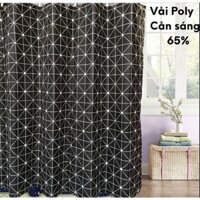 Rèm có bèo rèm Cửa Ngăn Phòng Che Nắng kích thước 2m lựa chọn mẫu/mẫu kẻ kim cương