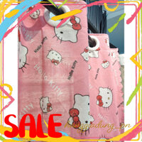 Rèm cửa canvas trang trí cửa R01 may khoen ORE mẫu kitty HGDR01