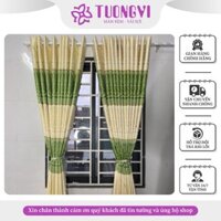 Rèm Cửa Chính, Cửa Sổ, Tường Vi Ngăn Phòng Cao Cấp, Chất Liệu Vải Dày Dặn,gấm thô dệt vương niệm 118 may khoen ore