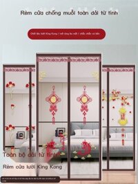 Rèm cửa chống muỗi lưới King Kong, màn cửa lưới phòng ngủ, cửa sổ, nam châm tự mồi không đục lỗ gia