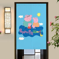Rèm Cửa Có Cần Cho Bé Gái Trang Trí Phòng Trẻ Em Peppa Pig Hoạt Hình Dễ Thương Noren Rèm Cho Mầm Non Cửa Hàng Nhà Phòng Ngủ Nhà Bếp Vệ Sinh Phòng Khách Phân Vùng