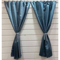 Rèm Cửa Dán Tường, màn chống nắng may sẵn treo phòng ngủ, giường tầng, dán bếp - Không cần khoan tường - XANH DƯƠNG - RÈM DÁN - Rộng 0,7m x cao 1,5m