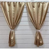 Rèm Cửa Dán Tường, màn chống nắng may sẵn treo phòng ngủ, giường tầng, dán bếp - Không cần khoan tường - VÀNG KEM - RÈM DÁN - Rộng 0,7m x cao 1,0m