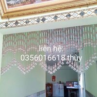 Rèm cửa hạt nhựa giả pha lê trái tim