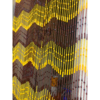 rèm cửa hạt nhựa khúc nâu vàng,mành rèm trang trí phòng thủy