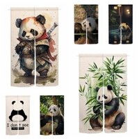Rèm Cửa In Hình Gấu Trúc Dễ Thương Vui Nhộn