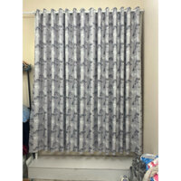Rèm cửa in hình hoạ tiết rừng cây, chất vài PA chống nắng cản sáng 98% - Rèm cửa Phương Đông