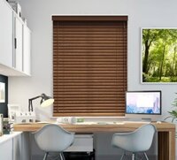 Rèm Cửa Nhựa Giả Gỗ Cản Nắng 100%