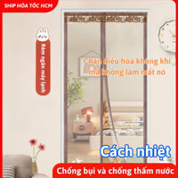 Rèm cửa nhựa phòng điều hòa dán tường Grand Haven rèm nhựa ngăn khói nhà bếp chống côn trùng tháo lắp dễ dàng 2 màu