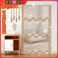 Rèm Cửa Nhựa Trang Trí Vách Ngăn Màn Lối Vào Treo Rèm Phòng Tắm Phòng Ngủ Giả Pha Lê Hạt Rèm Chống Muỗi Phong Thủy Treo