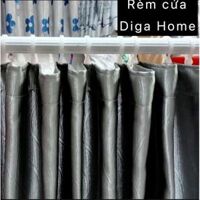 Rèm Cửa Rido Chống Nắng - Ngăn Phòng Móc Thẳng Tiết Kiệm Chi Phí và Không Gian-Diga Home - Xanh Dương - Rộng 1m4 x Cao 1m8