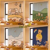 Rèm Cửa Sổ In Họa Tiết Hoạt Hình Dễ Thương Xinh Xắn - Chất dày mịn hàng cao cấp - Trang trí nhà cửa