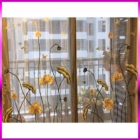 Rèm cửa voan thêu tay (mẫu hoa 2)