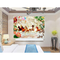 Rèm Cuốn In Tranh Ngựa Phi Nước Đại Rèm Cuốn Hiện Đại Chống Nắng Chống Tia UV Hiệu Quả Tốt