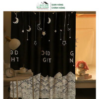 Rèm Dán Khoen Lỗ, Khoen Ri Đô, Rèm Dán TRĂNG SAO ĐÊM Decor Kim Vinh DCKV002