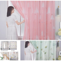 RÈM DÁN TƯỜNG HAI LỚP KHÔNG CẦN THANH TREO TIỆN DỤNG ( NHIỀU MẪU )