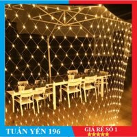 Rèm Đèn Led Chống Nước 150*150 CM Đèn Mành Lưới Cá Trang Trí Ngoài Trời Quán Coffee Noel Lễ Tiệc