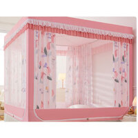 Rèm Giường Che Nắng Mùa Hè Màn Chống Muỗi Phòng Ngủ Gia Đình Tích Hợp Rèm Giường Ba Cửa2024Bé Chống Rơi Mẫu Mới