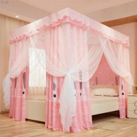 Rèm Giường Che Nắng Vật Lý Màn Chống Muỗi Phòng Ngủ Gia Đình Tích Hợp Sàn Có Giá Đỡ Chống Bụi Chống Gió Dày Dặn Giữ Ấm G