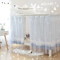 Rèm Giường Ký Túc Xá Hạ Tầng Phong Cách Cần Thiết Cho Cư Dân Cổ Tích Rèm Phong Cách Công Chúa Với Gạc Ký Túc Xá Trên Bunk Rèm Đen / 0021