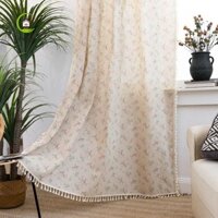 Rèm in hình tua rua SHENJIN Phòng ngủ điều trị cửa sổ cổ điển