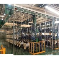 Rèm kéo gara, văn phòng, nhà xưởng. Rèm PVC trong suốt kéo bằng máng trượt