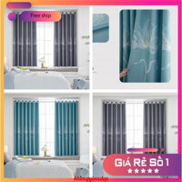 Rèm khoen cửa cao cấp may tại nhà khổ cao 2m chống nắng tốt - Hoa ly 2 màu TTK198