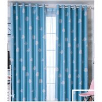 Rèm khoen lỗ, khoen ri đô, rèm dán tường họa tiết đám mây xinh (nhiều size)