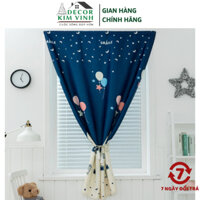 Rèm Khoen Lỗ, Khoen Ri Đô, Rèm Dán Thành Phố Bong Bóng Decor Kim Vinh Cao 2 Mét