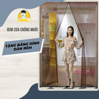 Rèm lưới chống muỗi từ tính dán tường, Rèm cửa nam châm tự động đóng, chống muỗi côn trùng tiện dụng