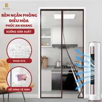 Rèm Nhựa Ngăn Lạnh Phòng Điều Hoà Trong Suốt Giá Rẻ, Chống Côn Trùng, Nhựa PVC, Tặng Kèm Phụ Kiện