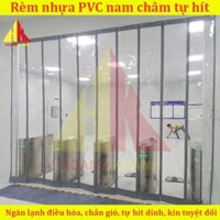 Rèm Nhựa Ngăn Lạnh, Rèm Nhựa PVC Nam Châm Tự Hít Dày 2mm (Đầy Đủ Phụ Kiện) Ngăn Bụi, Ngăn Lạnh 100%