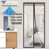 Rèm Nhựa PVC Ngăn Lạnh Điều Đòa, Ngăn Bụi, Ngăn Côn Trùng Độ Dày 1mm 100x240