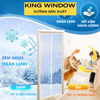 Rèm nhựa trong suốt pvc LOẠI DÀY, Rèm ngăn lạnh điều hòa rèm nam châm chống muỗi côn trùng chống bụi Kingwindow