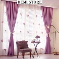 Rèm phòng ngủ phòng khách Màu Hồng Tím Vải Bố Mịn đẹp