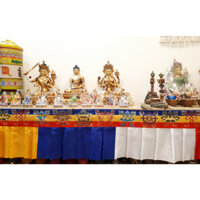 Rèm Quây Bàn Thờ Mật Tông [ Kim Cương Hỷ Lạc ] 500X30Cm