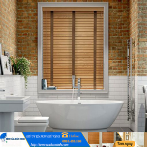 Rèm sáo gỗ thông tuyết cản nắng tốt hãng Gracehome Mã MSJ023